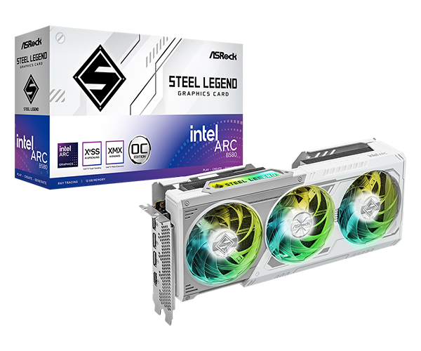Intel Arc B580 Steel Legend 12GB OC B580 SL 12GO